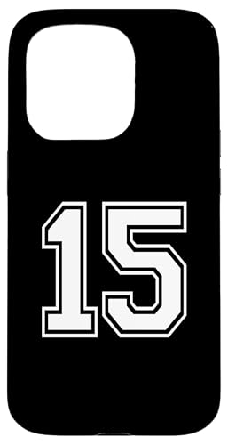 Nummer fünfzehn #15 Sportmannschaftsuniform Hülle für iPhone 15 Pro Nummer fünfzehn #15 Sportmannschaftsuniform Hülle für iPhone 15 Pro von Numbers for Sports Teams Uniform Events Birthday