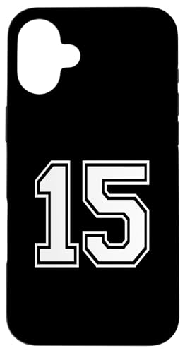 Nummer fünfzehn #15 Sportmannschaftsuniform Hülle für iPhone 16 Plus Nummer fünfzehn #15 Sportmannschaftsuniform Hülle für iPhone 16 Plus von Numbers for Sports Teams Uniform Events Birthday