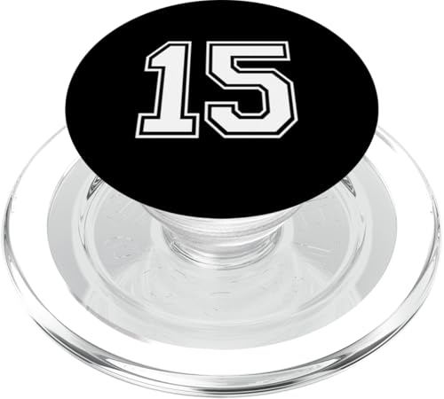 Nummer fünfzehn #15 Sportmannschaftsuniform PopSockets PopGrip für MagSafe Nummer fünfzehn #15 Sportmannschaftsuniform PopSockets PopGrip für MagSafe von Numbers for Sports Teams Uniform Events Birthday