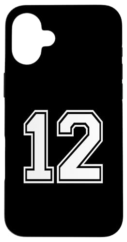 Nummer zwölf #12 Sportmannschaftsuniform Hülle für iPhone 16 Plus Nummer zwölf #12 Sportmannschaftsuniform Hülle für iPhone 16 Plus von Numbers for Sports Teams Uniform Events Birthday
