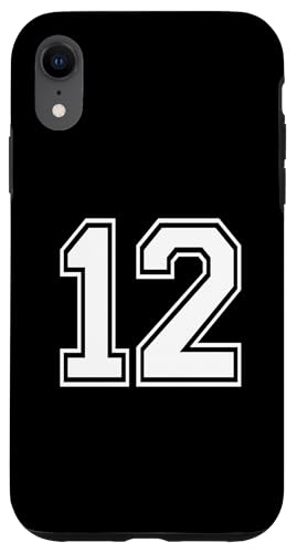 Nummer zwölf #12 Sportmannschaftsuniform Hülle für iPhone XR Nummer zwölf #12 Sportmannschaftsuniform Hülle für iPhone XR von Numbers for Sports Teams Uniform Events Birthday