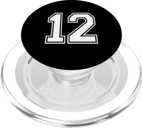 Nummer zwölf #12 Sportmannschaftsuniform PopSockets PopGrip für MagSafe Nummer zwölf #12 Sportmannschaftsuniform PopSockets PopGrip für MagSafe von Numbers for Sports Teams Uniform Events Birthday
