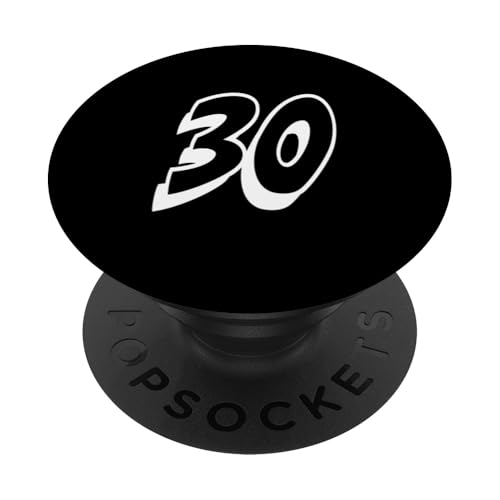 Nummer 30 Sportmannschaftsuniform PopSockets Klebender PopGrip Nummer 30 Sportmannschaftsuniform PopSockets Klebender PopGrip von Numbers for Sports Teams Uniform Events Birthdays