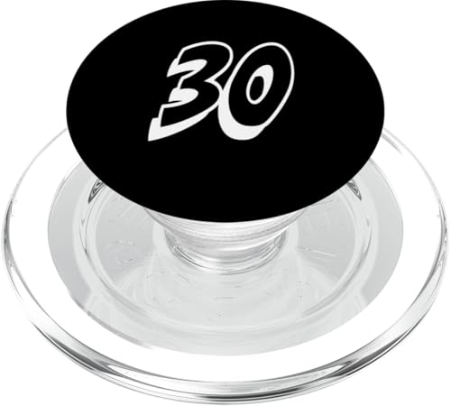 Nummer 30 Sportmannschaftsuniform PopSockets PopGrip für MagSafe Nummer 30 Sportmannschaftsuniform PopSockets PopGrip für MagSafe von Numbers for Sports Teams Uniform Events Birthdays
