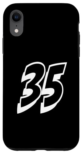 Nummer 35 Sportmannschaftsuniform Hülle für iPhone XR Nummer 35 Sportmannschaftsuniform Hülle für iPhone XR von Numbers for Sports Teams Uniform Events Birthdays