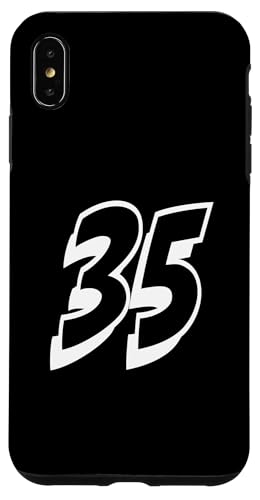 Nummer 35 Sportmannschaftsuniform Hülle für iPhone XS Max Nummer 35 Sportmannschaftsuniform Hülle für iPhone XS Max von Numbers for Sports Teams Uniform Events Birthdays