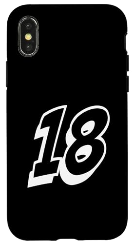 Nummer Achtzehn #18 Sportmann-Uniform 18 Hülle für iPhone X/XS Nummer Achtzehn #18 Sportmann-Uniform 18 Hülle für iPhone X/XS von Numbers for Sports Teams Uniform Events Birthdays