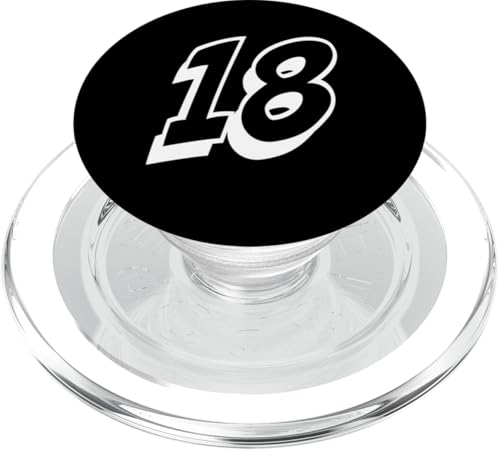 Nummer Achtzehn #18 Sportmann-Uniform 18 PopSockets PopGrip für MagSafe Nummer Achtzehn #18 Sportmann-Uniform 18 PopSockets PopGrip für MagSafe von Numbers for Sports Teams Uniform Events Birthdays