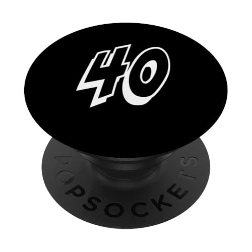 Nummer Forty #40 Sports Team Uniform PopSockets Klebender PopGrip Nummer Forty #40 Sports Team Uniform PopSockets Klebender PopGrip von Numbers for Sports Teams Uniform Events Birthdays