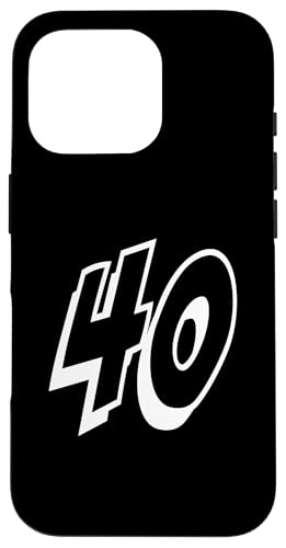 Nummer Forty #40 für Sportmannschaftsuniform Event 40 Hülle für iPhone 16 Pro Nummer Forty #40 für Sportmannschaftsuniform Event 40 Hülle für iPhone 16 Pro von Numbers for Sports Teams Uniform Events Birthdays