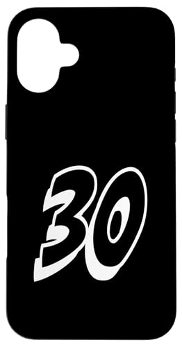 Nummer Thirty #30 für Sportteam Uniform Event 30 Hülle für iPhone 16 Plus Nummer Thirty #30 für Sportteam Uniform Event 30 Hülle für iPhone 16 Plus von Numbers for Sports Teams Uniform Events Birthdays