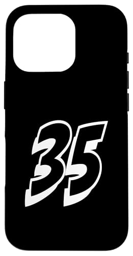 Nummer Thirty Five #35 für Sportmannschaftsuniform Event 35 Hülle für iPhone 16 Pro Nummer Thirty Five #35 für Sportmannschaftsuniform Event 35 Hülle für iPhone 16 Pro von Numbers for Sports Teams Uniform Events Birthdays