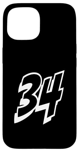 Nummer Thirty Four #34 für Sportteam Uniform Event 34 Hülle für iPhone 15 Nummer Thirty Four #34 für Sportteam Uniform Event 34 Hülle für iPhone 15 von Numbers for Sports Teams Uniform Events Birthdays