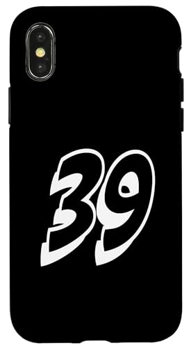 Nummer Thirty Nine #39 Sportmannschaftsuniform Hülle für iPhone X/XS Nummer Thirty Nine #39 Sportmannschaftsuniform Hülle für iPhone X/XS von Numbers for Sports Teams Uniform Events Birthdays