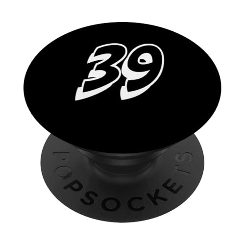 Nummer Thirty Nine #39 Sportmannschaftsuniform PopSockets Klebender PopGrip Nummer Thirty Nine #39 Sportmannschaftsuniform PopSockets Klebender PopGrip von Numbers for Sports Teams Uniform Events Birthdays