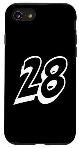 Nummer Twenty Eight #28 Sports Team Uniform Hülle für iPhone SE (2020) / 7 / 8 von Numbers for Sports Teams Uniform Events Birthdays
