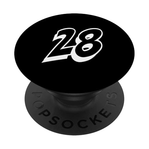 Nummer Twenty Eight #28 Sports Team Uniform PopSockets Klebender PopGrip Nummer Twenty Eight #28 Sports Team Uniform PopSockets Klebender PopGrip von Numbers for Sports Teams Uniform Events Birthdays