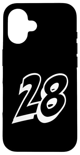 Nummer Twenty Eight #28 für Sportteam Uniform Event 28 Hülle für iPhone 16 Nummer Twenty Eight #28 für Sportteam Uniform Event 28 Hülle für iPhone 16 von Numbers for Sports Teams Uniform Events Birthdays