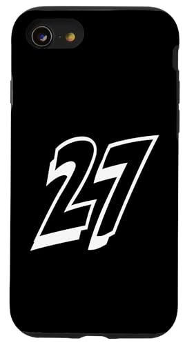 Nummer Twenty Seven #27 für Sportteam Uniform Event 27 Hülle für iPhone SE (2020) / 7 / 8 von Numbers for Sports Teams Uniform Events Birthdays