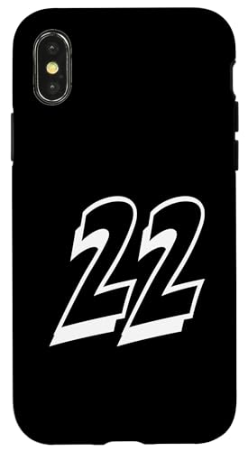 Nummer Twenty Two #22 für Sportmannschaftsuniform Event 22 Hülle für iPhone X/XS Nummer Twenty Two #22 für Sportmannschaftsuniform Event 22 Hülle für iPhone X/XS von Numbers for Sports Teams Uniform Events Birthdays