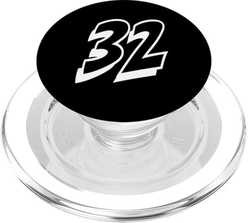 Nummer Zweiunddreißig #32 für das Uniform-Event 32 der Sportmannschaft PopSockets PopGrip für MagSafe Nummer Zweiunddreißig #32 für das Uniform-Event 32 der Sportmannschaft PopSockets PopGrip für MagSafe von Numbers for Sports Teams Uniform Events Birthdays