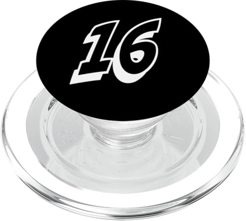 Nummer sechzehn #16 für Sportmannschaftsuniform Event 16 PopSockets PopGrip für MagSafe Nummer sechzehn #16 für Sportmannschaftsuniform Event 16 PopSockets PopGrip für MagSafe von Numbers for Sports Teams Uniform Events Birthdays