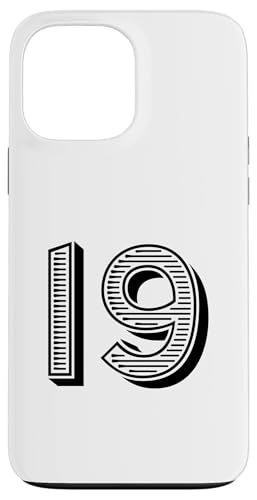 Number Nineteen #19 für Sportmann-Uniform, Geburtstag, Event Hülle für iPhone 13 Pro Max Number Nineteen #19 für Sportmann-Uniform, Geburtstag, Event Hülle für iPhone 13 Pro Max von Numbers for Sports Teams Uniform & Birthdays