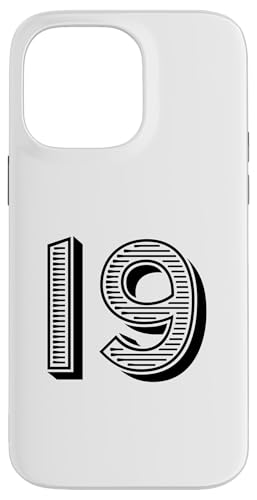Number Nineteen #19 für Sportmann-Uniform, Geburtstag, Event Hülle für iPhone 14 Pro Max Number Nineteen #19 für Sportmann-Uniform, Geburtstag, Event Hülle für iPhone 14 Pro Max von Numbers for Sports Teams Uniform & Birthdays