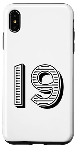 Number Nineteen #19 für Sportmann-Uniform, Geburtstag, Event Hülle für iPhone XS Max Number Nineteen #19 für Sportmann-Uniform, Geburtstag, Event Hülle für iPhone XS Max von Numbers for Sports Teams Uniform & Birthdays
