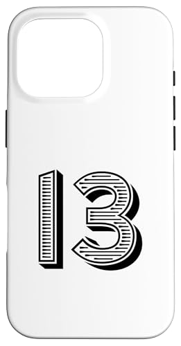 Number Thirteen #13 für Sportmann-Uniform, Geburtstag, Event Hülle für iPhone 16 Pro Number Thirteen #13 für Sportmann-Uniform, Geburtstag, Event Hülle für iPhone 16 Pro von Numbers for Sports Teams Uniform & Birthdays