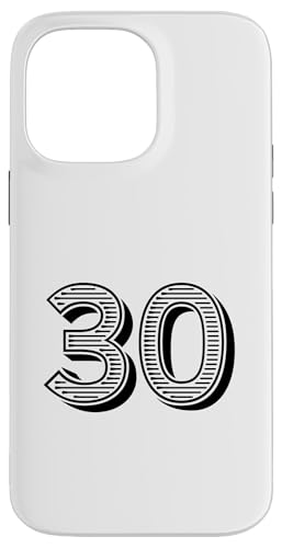 Number Thirty #30 für Sportmann-Uniform, Geburtstag, Event Hülle für iPhone 14 Pro Max Number Thirty #30 für Sportmann-Uniform, Geburtstag, Event Hülle für iPhone 14 Pro Max von Numbers for Sports Teams Uniform & Birthdays