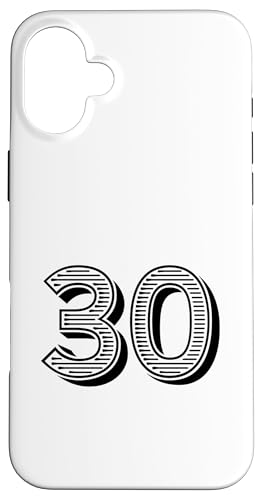 Number Thirty #30 für Sportmann-Uniform, Geburtstag, Event Hülle für iPhone 16 Plus Number Thirty #30 für Sportmann-Uniform, Geburtstag, Event Hülle für iPhone 16 Plus von Numbers for Sports Teams Uniform & Birthdays