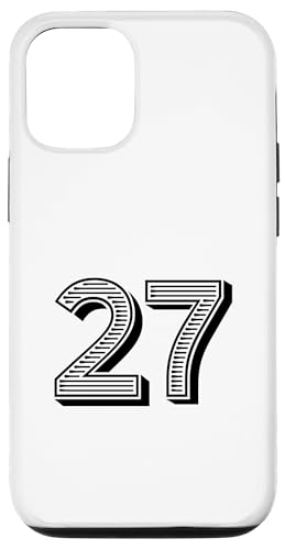 Number Twenty Seven #27 Sports Team Uniform Geburtstag Event Hülle für iPhone 12/12 Pro Number Twenty Seven #27 Sports Team Uniform Geburtstag Event Hülle für iPhone 12/12 Pro von Numbers for Sports Teams Uniform & Birthdays