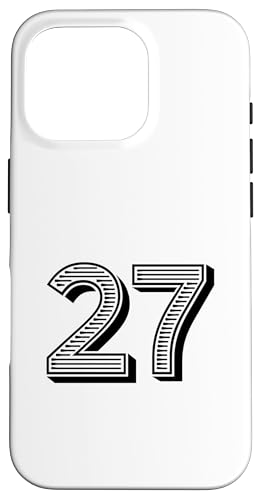 Number Twenty Seven #27 Sports Team Uniform Geburtstag Event Hülle für iPhone 16 Pro Number Twenty Seven #27 Sports Team Uniform Geburtstag Event Hülle für iPhone 16 Pro von Numbers for Sports Teams Uniform & Birthdays