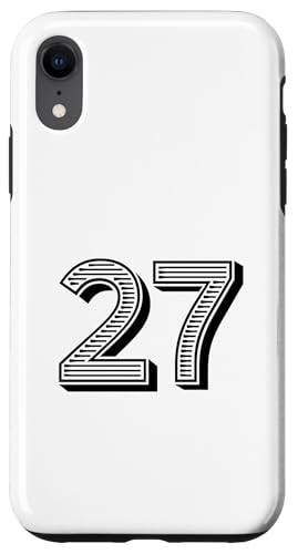 Number Twenty Seven #27 Sports Team Uniform Geburtstag Event Hülle für iPhone XR Number Twenty Seven #27 Sports Team Uniform Geburtstag Event Hülle für iPhone XR von Numbers for Sports Teams Uniform & Birthdays