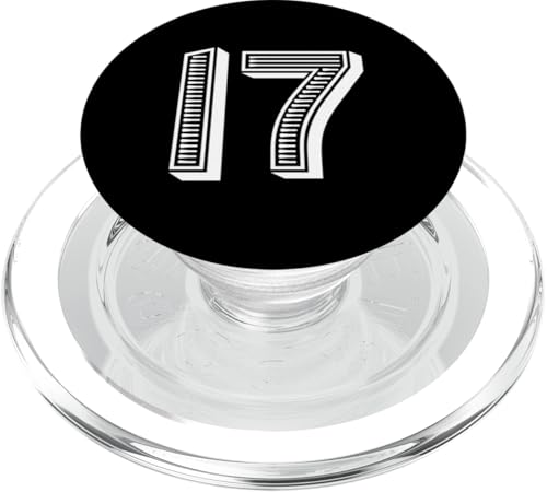 Nummer #17 für Sportmannschafts-Uniform-Events Nummer siebzehn PopSockets PopGrip für MagSafe Nummer #17 für Sportmannschafts-Uniform-Events Nummer siebzehn PopSockets PopGrip für MagSafe von Numbers for Sports Teams Uniform & Birthdays