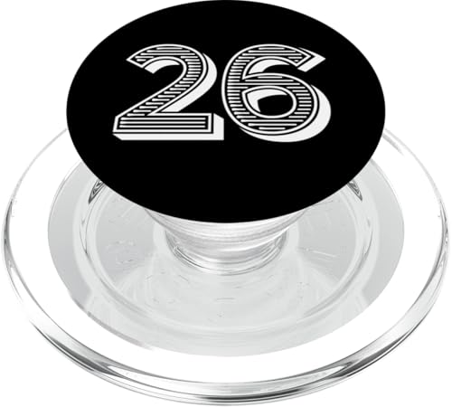 Nummer #26 für Sportmannschaftsuniform Nummer sechsundzwanzig PopSockets PopGrip für MagSafe Nummer #26 für Sportmannschaftsuniform Nummer sechsundzwanzig PopSockets PopGrip für MagSafe von Numbers for Sports Teams Uniform & Birthdays
