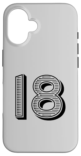 Nummer Eighteen #18 für Sportteam Uniform Event Hülle für iPhone 16 Nummer Eighteen #18 für Sportteam Uniform Event Hülle für iPhone 16 von Numbers for Sports Teams Uniform & Birthdays