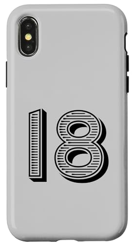 Nummer Eighteen #18 für Sportteam Uniform Event Hülle für iPhone X/XS Nummer Eighteen #18 für Sportteam Uniform Event Hülle für iPhone X/XS von Numbers for Sports Teams Uniform & Birthdays