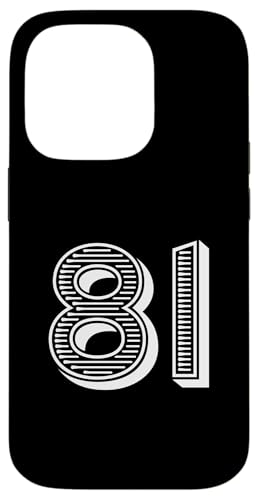 Nummer Eighty One #81 für Sportmannschafts-Uniform Event Hülle für iPhone 14 Pro Nummer Eighty One #81 für Sportmannschafts-Uniform Event Hülle für iPhone 14 Pro von Numbers for Sports Teams Uniform & Birthdays