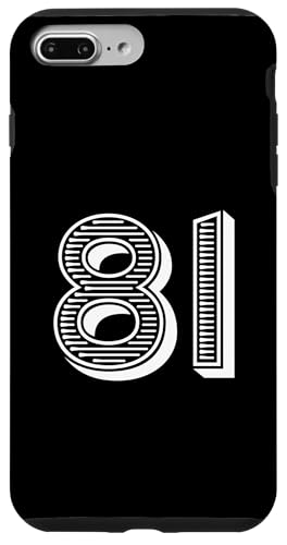 Nummer Eighty One #81 für Sportmannschafts-Uniform Event Hülle für iPhone 7 Plus/8 Plus von Numbers for Sports Teams Uniform & Birthdays