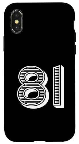 Nummer Eighty One #81 für Sportmannschafts-Uniform Event Hülle für iPhone X/XS Nummer Eighty One #81 für Sportmannschafts-Uniform Event Hülle für iPhone X/XS von Numbers for Sports Teams Uniform & Birthdays