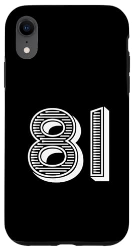 Nummer Eighty One #81 für Sportmannschafts-Uniform Event Hülle für iPhone XR Nummer Eighty One #81 für Sportmannschafts-Uniform Event Hülle für iPhone XR von Numbers for Sports Teams Uniform & Birthdays