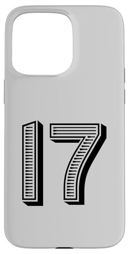 Nummer Seventeen #17 für Sportteam Uniform Event Hülle für iPhone 15 Pro Max Nummer Seventeen #17 für Sportteam Uniform Event Hülle für iPhone 15 Pro Max von Numbers for Sports Teams Uniform & Birthdays