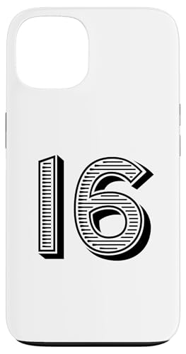 Nummer Sixteen #16 für Sportteam Uniform Event Hülle für iPhone 13 Nummer Sixteen #16 für Sportteam Uniform Event Hülle für iPhone 13 von Numbers for Sports Teams Uniform & Birthdays