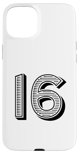 Nummer Sixteen #16 für Sportteam Uniform Event Hülle für iPhone 15 Plus Nummer Sixteen #16 für Sportteam Uniform Event Hülle für iPhone 15 Plus von Numbers for Sports Teams Uniform & Birthdays