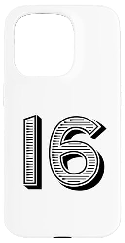 Nummer Sixteen #16 für Sportteam Uniform Event Hülle für iPhone 15 Pro Nummer Sixteen #16 für Sportteam Uniform Event Hülle für iPhone 15 Pro von Numbers for Sports Teams Uniform & Birthdays