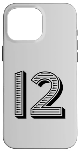 Nummer Twelve #12 für Sportmann-Uniform-Event oder Geburtstag Hülle für iPhone 16 Pro Max Nummer Twelve #12 für Sportmann-Uniform-Event oder Geburtstag Hülle für iPhone 16 Pro Max von Numbers for Sports Teams Uniform & Birthdays
