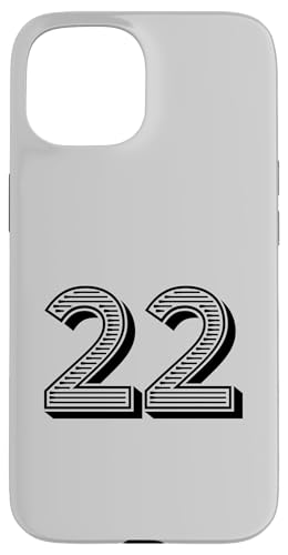 Nummer Twenty Two #22 für Sportmann-Uniform-Event Hülle für iPhone 15 Nummer Twenty Two #22 für Sportmann-Uniform-Event Hülle für iPhone 15 von Numbers for Sports Teams Uniform & Birthdays