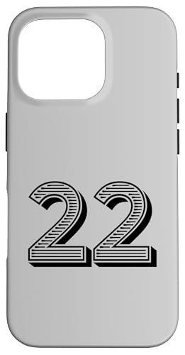 Nummer Twenty Two #22 für Sportmann-Uniform-Event Hülle für iPhone 16 Pro Nummer Twenty Two #22 für Sportmann-Uniform-Event Hülle für iPhone 16 Pro von Numbers for Sports Teams Uniform & Birthdays